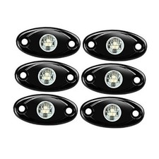 6 Pods LED Rock Lights, Waterproof LED Neon Underglow Light for Car White