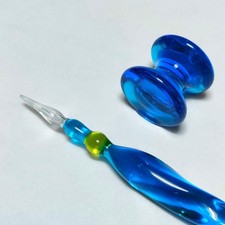 Glass Pen And Holder