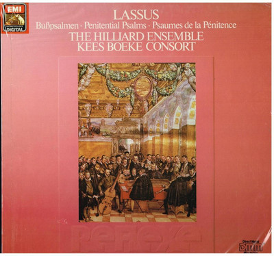 Lassus: Penitential Psalms (Almi Della Buße) / Hilliard Ensemble - LP EMI 