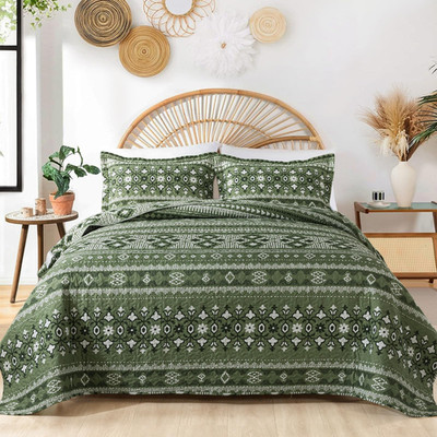 Twinrun Boho California King Quilt 3 Piece California King Quilt Sets 108 X 118