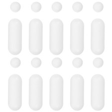 Reusable Toilet Seat Bumpers Set White Ldpe Eva Antislip Cushion Pads for Bidet