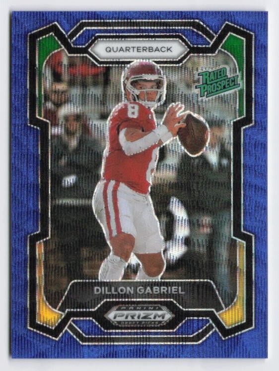 2024 Dillon Gabriel Rated Prospect Panini Prizm Draft Picks Blue Wave /249 #197