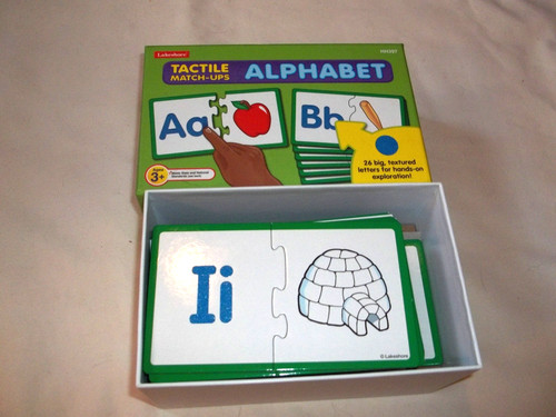 Lakeshore's Tactile Match-ups Alphabet Letter Puzzles #HH397