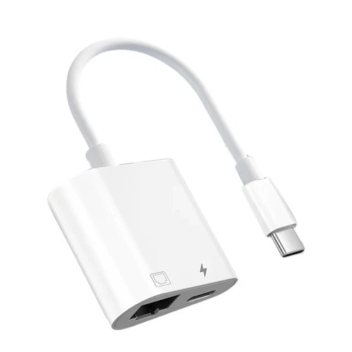 USB-C-auf-RJ45-LAN-Adapter, 100 Mbit/S, Netzwerkkarten-Hub mit Typ-C-Ladefu4746