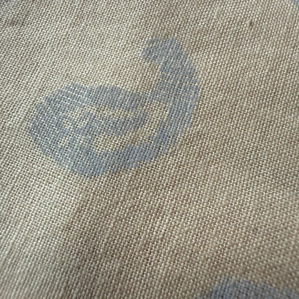 Tela de algodón de cachemira precortada 44” x 36” azul crema/bebé acolchado 100 % algodón Foto 2 de 4