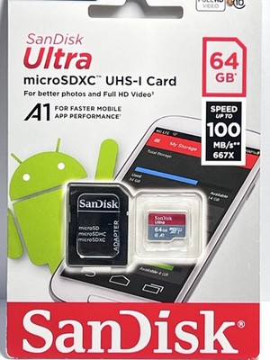 SanDisk Ultra Plus 64GB MicroSDXC UHS-I Memory Card NEW
