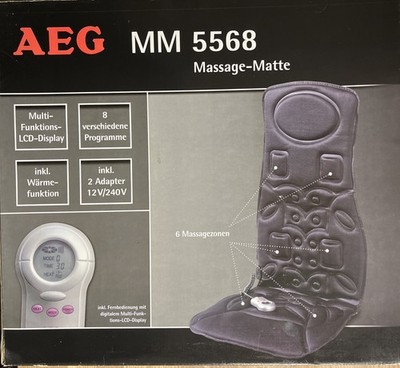 AEG MM 5568 wNeu beheizbare Massage-Matte Fernbedienung  LCD-Display UVP 69,98 