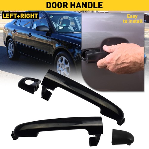 Manija de puerta exterior delantera izquierda+derecha lateral negra para Hyundai Sonata 2006-10 2 piezas nueva - Imagen 14 de 14