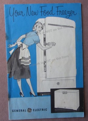 1950s GE Your New Food Freezer Manual Features Care HU-15M HU-11M HC-7M HC-11M
