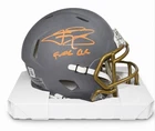 Johnny Manziel Signed Slate  Mini Helmet “F*** CLE” Inscription Becket Certified