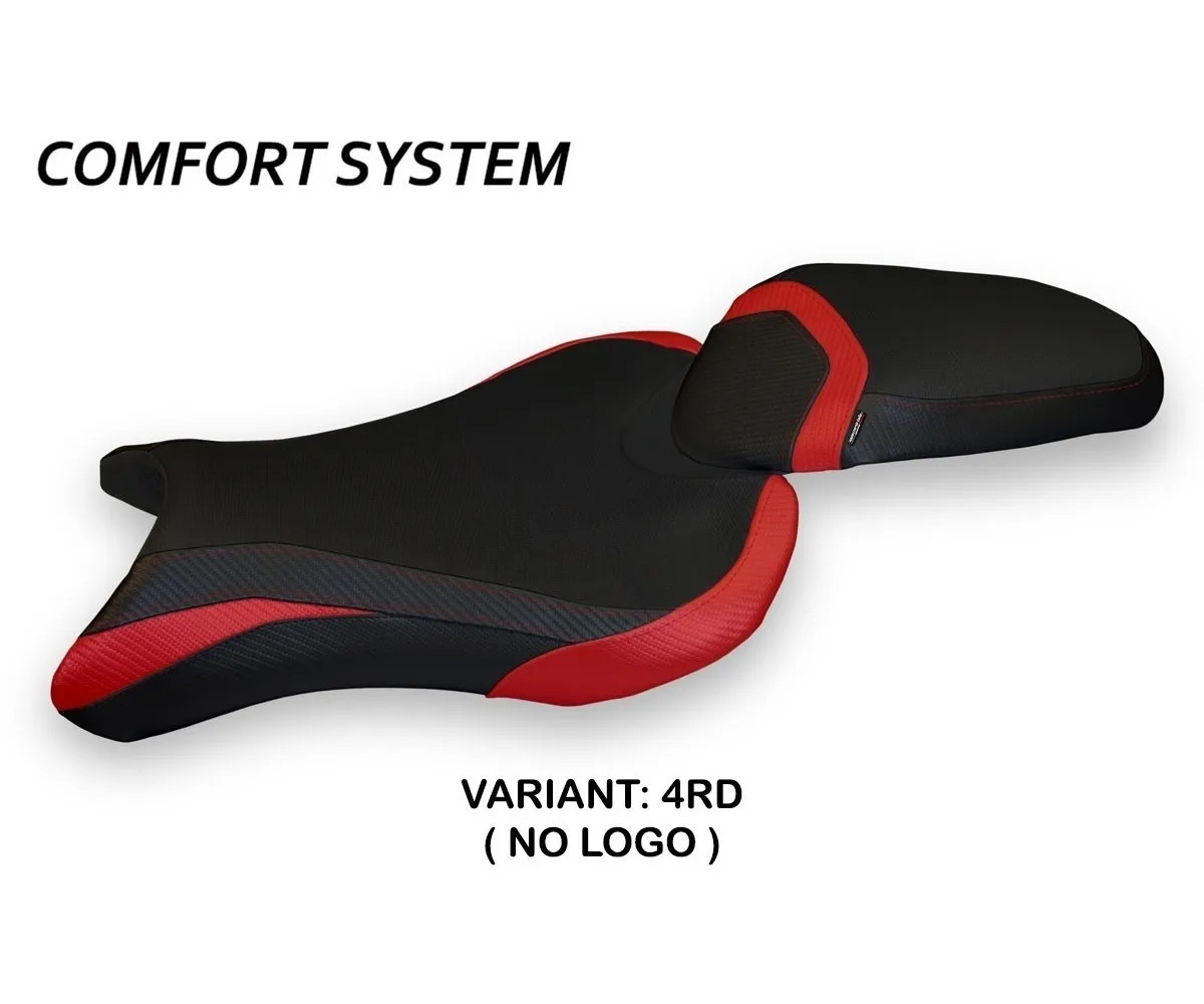 Seat saddle cover Molina 1 Comfort Red TPZ TRIUMPH STREET TRIPLE 2017 2022 17u
