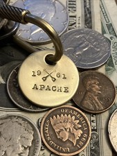 1961 CHEVROLET APACHE Truck Brass Key Fob ‘61