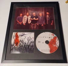 THREE DAYS GRACE SIGNED ALIENATION CD ART CARD FULL BAND PHOTO COA ONE - X