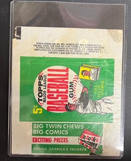 1962 Topps Baseball Wax Pack Wrapper
