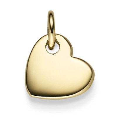 Heart Pendant 15.5x11mm 585 Gold Yellow Gold Shiny Choker