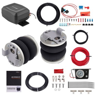 2X Luftfeder + Kompressor Kontroller Kit for Fiat Ducato Citroën Jumper 1994-
