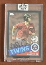 2020 Clearly Authentic '85 Topps 35th Anniversary Auto Black MAX KEPLER /75
