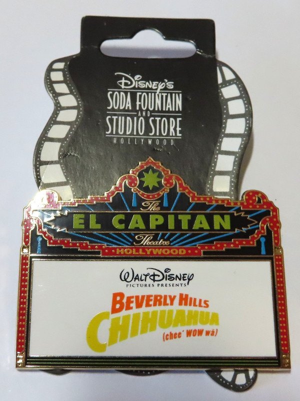 Disney Pin 65674 DSF - Beverly Hills Chihuahua - El Capitan - Marquee  LE 150