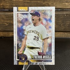 Topps 2026 Series 1 Trevor Megill #141 75th Milwaukee Brewers MLB Baseball Card