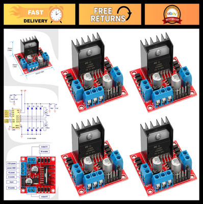 Dual H-Bridge Motor Driver Controller for Arduino - DC Stepper Motor Module 4pcs
