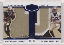 2018 Panini Plates & Patches Blue 41/45 Michael Thomas Tre'Quan Smith #DC-MT 1h1