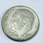 1952 D Roosevelt Dime 90% Silver 10c US Coin, EXTRA FINE CONDITION #6959