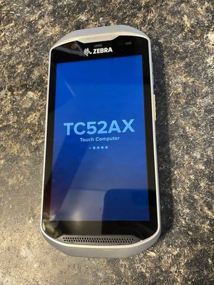 Zebra TC52AX Barcode Scanner Mobile Computer factory reset (no charger)