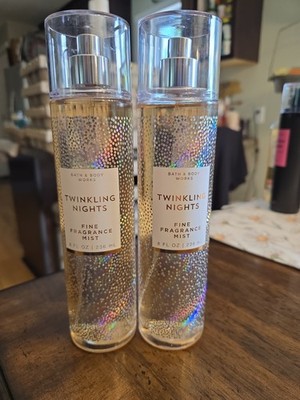 2 BATH AND BODY WORKS TWINKLING NIGHTS BODY MIST 8 FL OZ (SET OF 2)