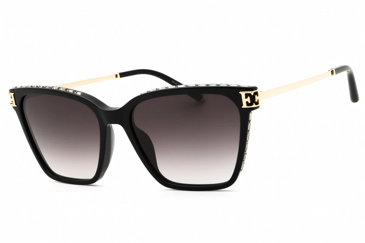 Escada Sunglasses Set Black Oversized Shades w Case 100% UV Protection Amazon.com: Escada Sunglasses SESD 32 0700 Black : Clothing  main image 3