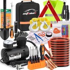 AUTODECO Car Emergency Roadside Assistance Kit with Jumper Cables Tire Inflator