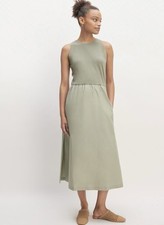 NWT Everlane The Supima® High-Neck Riviera Dress Size L $120