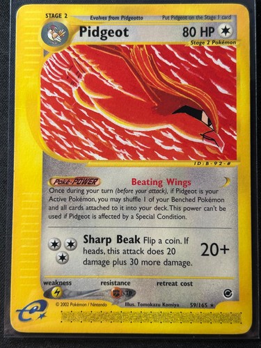 Pidgeot 059/165 Expedition Base Set e-reader Rare | LP | Pokemon TCG
