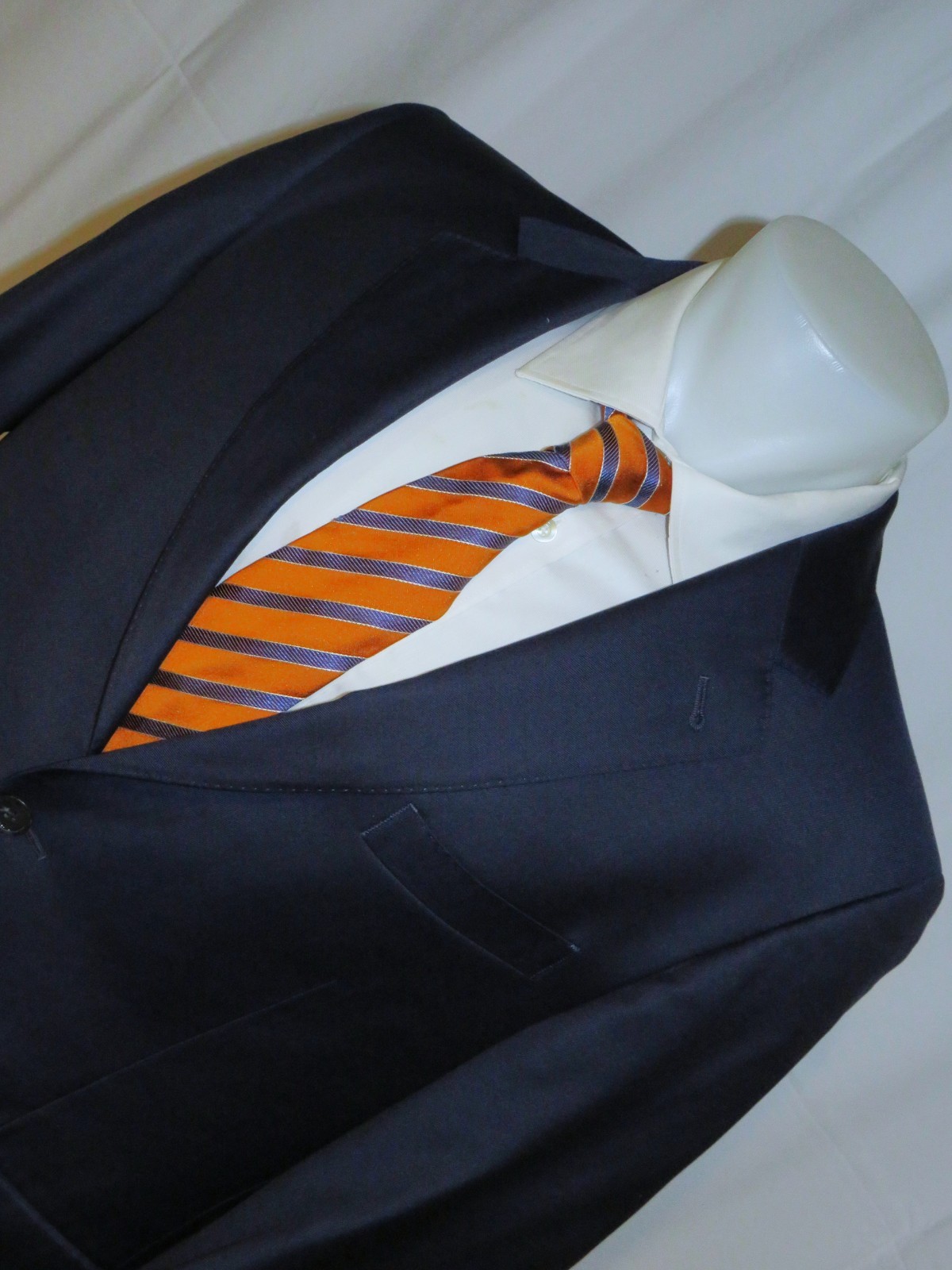 My.Suit Custom Solid Blue Flat Front Two Button S… - image 5