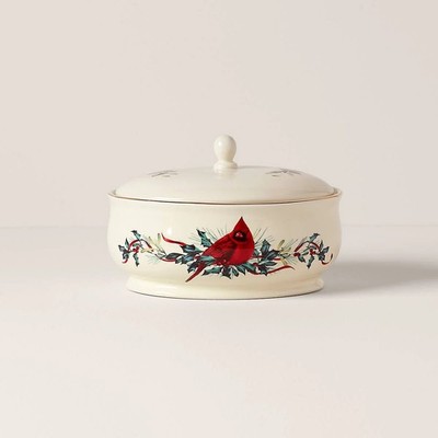 Lenox Fine China WINTER GREETINGS Covered Dish N/O