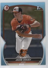 2023 Bowman Draft Sky Blue 414/499 Jacob Cravey #BD-189 0b3
