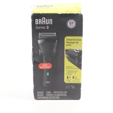 Braun Series 3 Clean & Close Black Model 300s 5408 Cordless Electric Razor