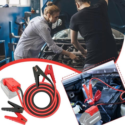 #ad #ad Lidl Parkside X20V TEAM Battery Jump Starter Cable w Adapter 12V Clips W5V1 $22.98