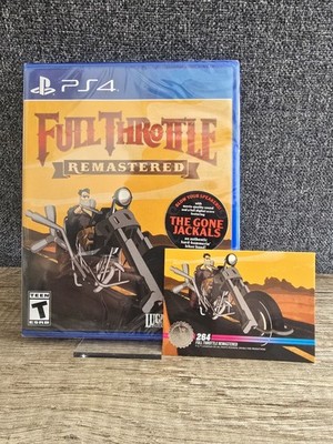 Full Throttle Remastered Playstation 4 PS4 Limited Run Games LRG #483