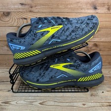 Brooks Turnschuhe Herren Größe UK 11 Adrenaline GTS 23 Grau Gelb Laufen Fitnessschuhe
