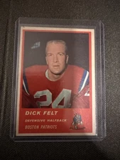 1963 Fleer - Dick Felt Patriots Legend Dick Felt - Rob Krafts Alter Ego