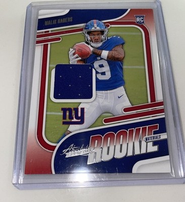 2024 Panini Absolute - Absolute Rookie Materials Malik Nabers #ARM-MNS (MEM, RC)