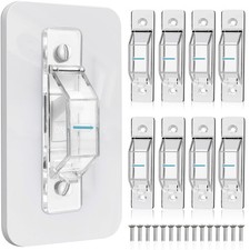 8 Pack Light Switch Cover Guard,Wall Light Switch Lock With Glow In The Dark ...