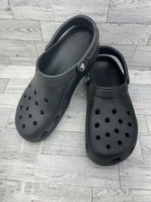 Crocs Classic Clog Black Slip On Unisex Mens 10 Women 12 Walking Outdoors Travel