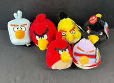 NEW Lot of 6 Angry Birds 6" Mini Plush Stuffed Animals