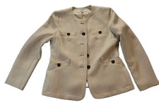 Kasper Jacket Women's Beige with Goldtone Buttons Size 6P
