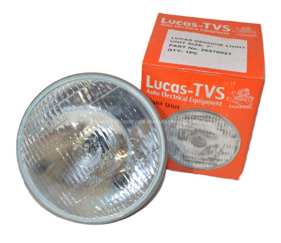GENUINE LUCAS TVS 7''  HEADLAMP BEAM UNIT - UK SUPPLIED