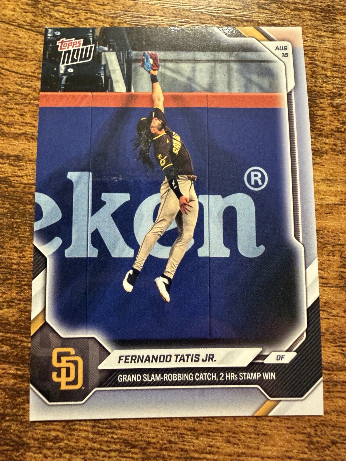 Fernando Tatis Jr., 2026 Topps Now #566, 08/18/26 Grand Slam Robbery + 2 HRs
