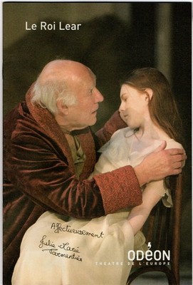 King Lear Odeon Programm handsigniert von Julie-Marie Parmentier mit Brief
