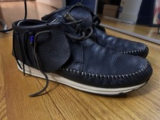 Visvim FBT Folk Shaman Black Leather Size 10 