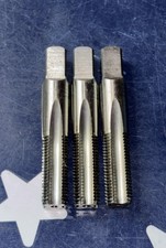 THREE Greenfield 3/8-24 Bottom Tap NF GH3 HSS 4FL Short 3/8 24tpi USA 3 TAPS